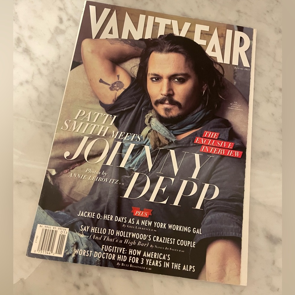 Johnny Depp Vanity Fair Magazine Jan 2011